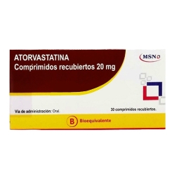 Atorvastatina 20Mg X30Com. | atorvastatina 20mg