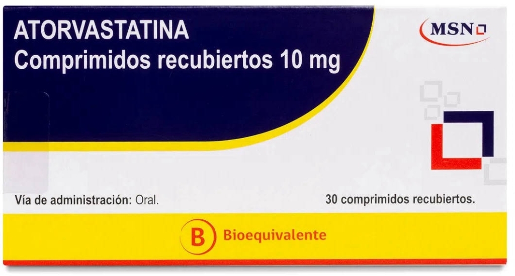 ATORVASTATINA 10mg X30COM.