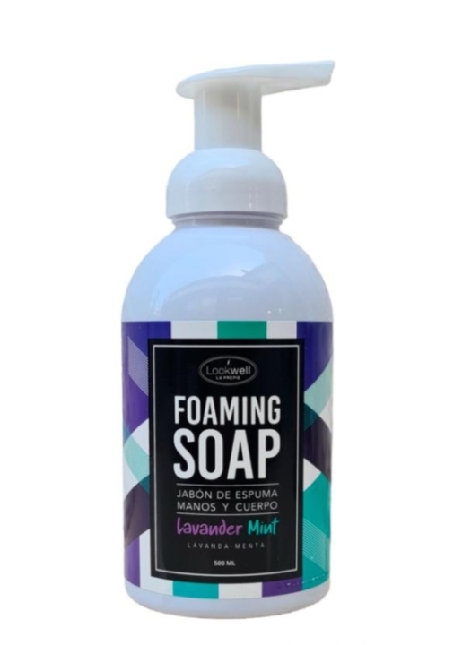 JABON DE ESPUMA MANOS Y CUERPO LAVANDA MENTA X 500ML