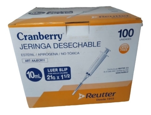 JERINGA DESECHABLE 10ML X1UNID.
