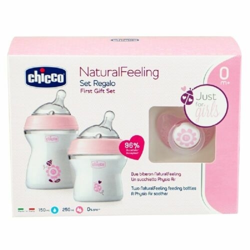 CHICCO NIÑA 2 MAMADERA+CHUPETE