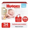 HUGGIES PAÑAL BEBE RECIEN NACIDO X34