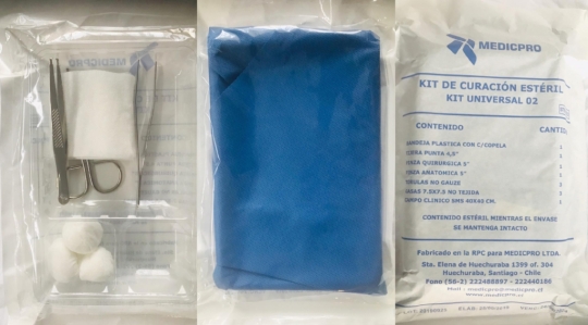 KIT CURACION UNIVERSAL ESTERIL 02