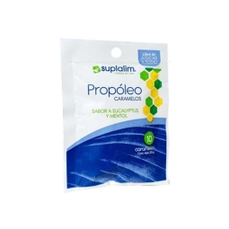 PROPOLEO CARAMELO EUCALYPTUS MENTOL  S/AZUCAR X10