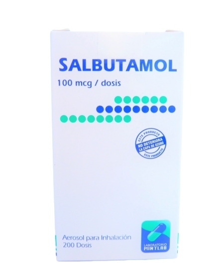 SALBUTAMOL 100mcg INHALACION X 200 DOSIS