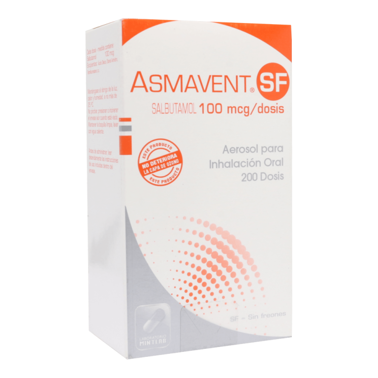 ASMAVENT SF100 AEROSOL PARA INHALACION 200 DOSIS