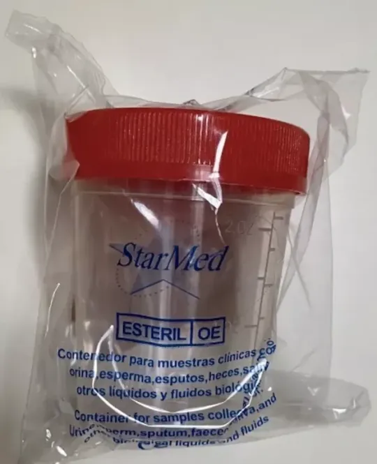 FRASCO DE ORINA ESTERIL