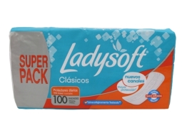 LADYSOFT PROTEC. DIARIO TELA SUAVE NORMAL X100