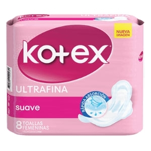 KOTEX ULTRAFINA SUAVE C/ALAS X8