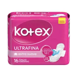 Kotex  Ultrafina Extra Suave X16 | kotex extra 16un