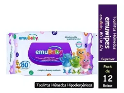 F.SET TOALLA HUMEDA AC.EMU 80X2