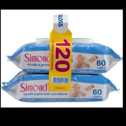 Simonds Toallas Hum.Planas Gloss  60X2 | simonds gloss 120un