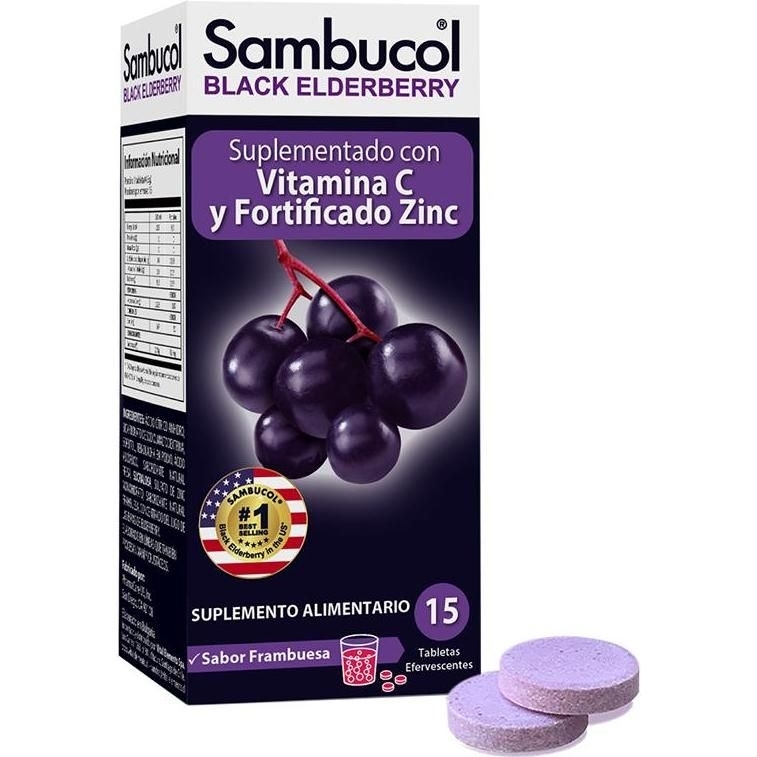 SAMBUCOL VITAMINA C  + ZINC X 15 EFERVESCENTES