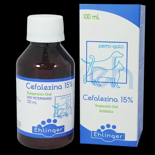 CEFALEXINA 15% PERRO/GATO SUSPENSION ORAL X 100ML