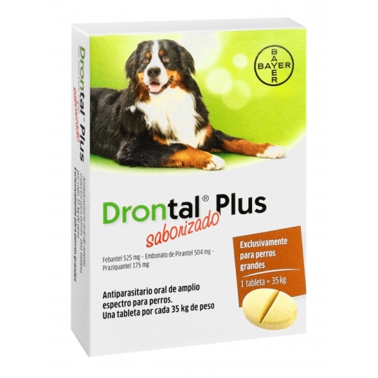 DRONTAL PLUS RAZA GRANDE X 1COM