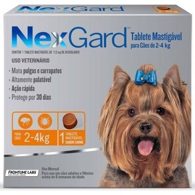 NEXGARD PERRO 2-4 KG X 1 COM. MASTICABLE