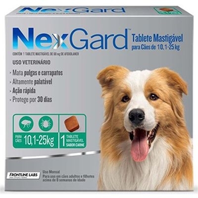 NEXGARD PERRO 10-25 KG X 1COM. MASTICABLE