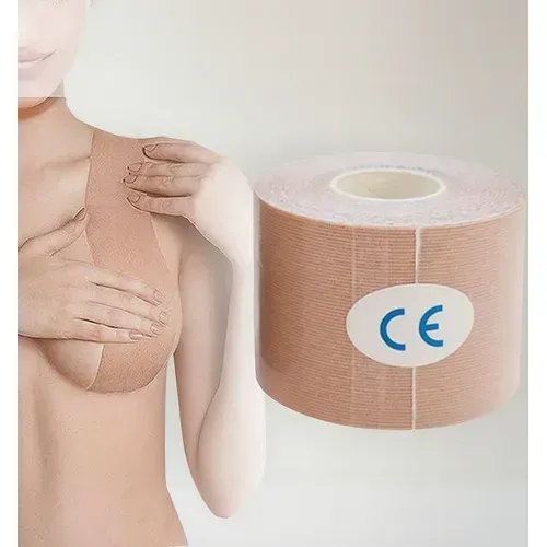 Tela Adh.Tipo Papel Beige 5Cm X 5Mt | tela beige 5cm