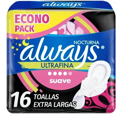 TOALLA INTIMA ALWAYS NOCTURNA X16