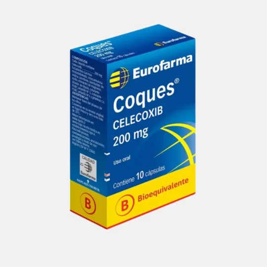 COQUES 200 MG X 10 CAPSULAS