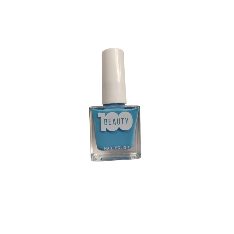 ESMALTE PARA UÑAS 100 BEAUTY AZUL CLARO MATE