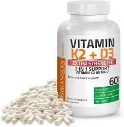VITAMINA K2+D3 100 MG/800 UI X 60 CAPSULAS