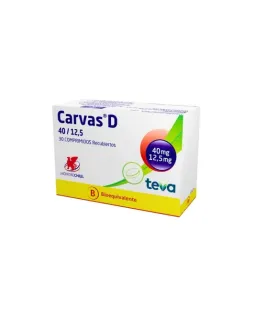 Carvas D  40/12,5 Mg X 30 Com | carvas d 40/12.5mg