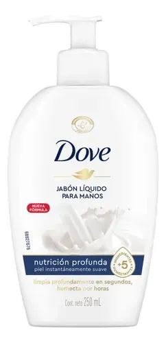 Dove Jabon Liquido Para Manos X 250 Ml | dove manos 250ml
