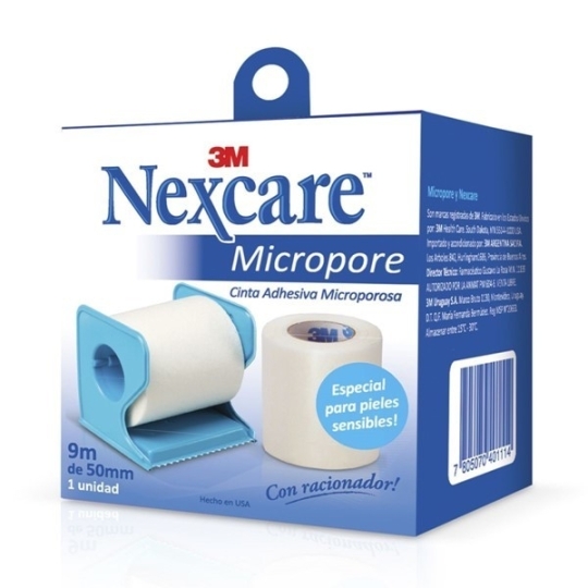 TELA ADHESIVO PAPEL MICROP B. 5CMX9MT X 6U