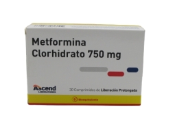 METFORMINA 750 MG X30 COMPRIMIDOS