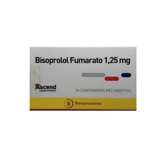 BISOPROLOL 1.25MG X30 COMPRIMIDOS RECUBIERTOS