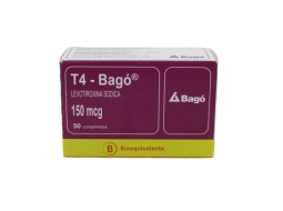 T4-Bago 150 Mcg X 50 Comprimidos | t4-bago 150mcg 50com