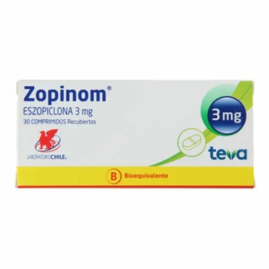 Zopinom 3 Mg X 30 Comprimidos | zopinom 3mg
