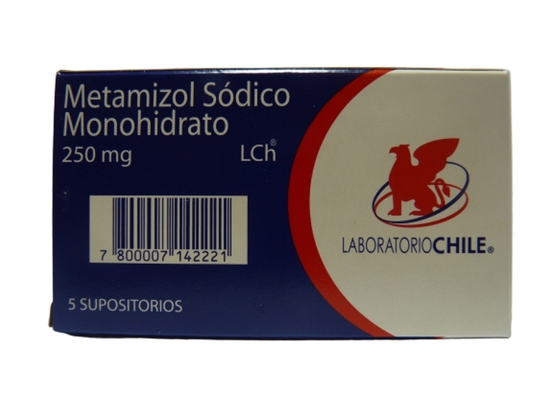 METAMIZOL SODICO 250MG X 5 SUPOSITORIOS