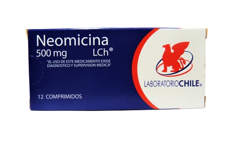 NEOMICINA 500MG X12 COMPRIMIDOS