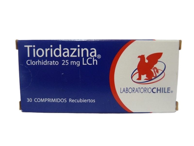 TIORIDAZINA 25 MG  X 30 COMPRIMIDOS RECUBIERTOS