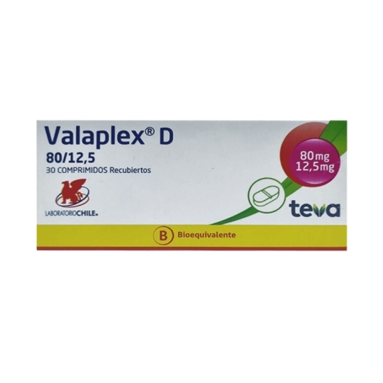 VALAPLEX D 80 12.5MG X30 COMPRIMIDOS