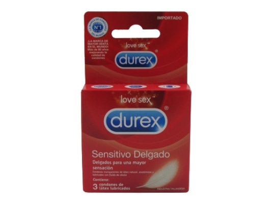 DUREX SENSITIVO DELGADO X3