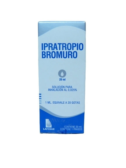 BROMURO IPRATROPIO 0.25MG/ml SOLUCION X20ML