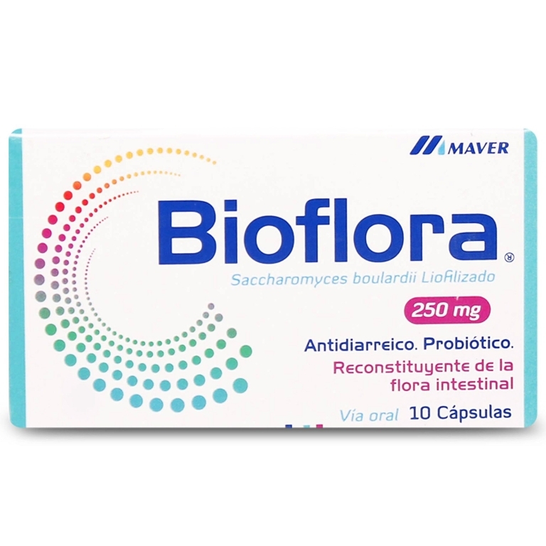 BIOFLORA 250MG X10 CAPSULAS