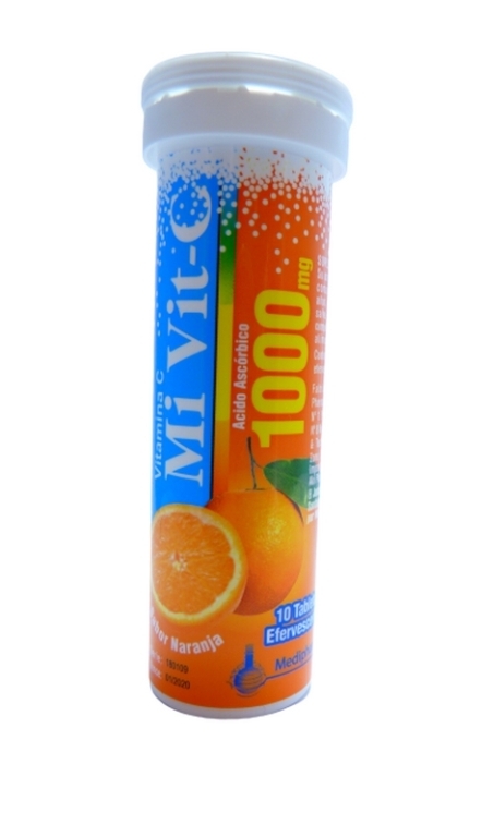 MIVIT C NARANJA 1000 MG  X 10 COMPRIMIDOSEFERVESCENTE