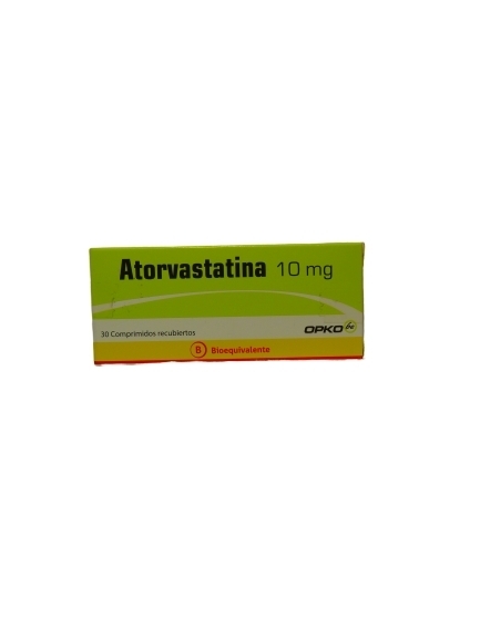 ATORVASTATINA 10 MG  X 30 COMPRIMIDOS