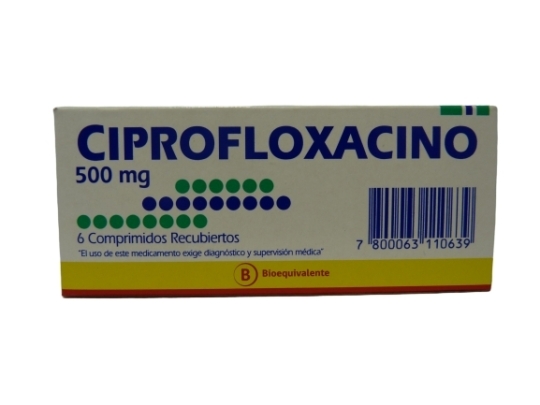 CIPROFLOXACINO 500 MG X 6 COMPRIMIDOS