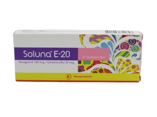Soluna E-20 X 21 Comprimidos | soluna e-20 21com