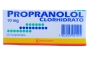 PROPRANOLOL 10MG X20 COMPRIMIDOS