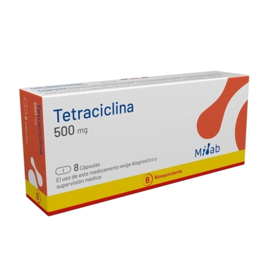 TETRACICLINA 500MG X8 CAPSULAS