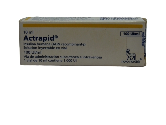ACTRAPID HM 100UI/ML 10ML X1 FRASCO AMPOLLA