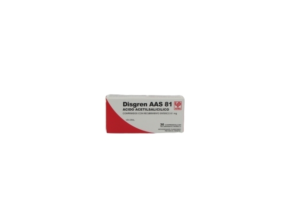 DISGREN AAS 81MG X30 COMPRIMIDOS RECUBIERTOS