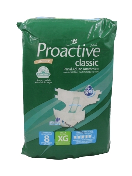 PROACTIVE PAÑAL ADULTO TALLA G X8
