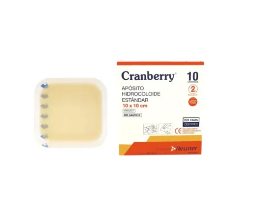 CRANBERRY APOST HIDROCOLOIDE 10X10CM X10